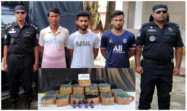 কুমিল্লায় ৪৩০ বোতল ফেন্সিডিল সহ ৩ মাদক ব্যবসায়ী গ্রেফতার
